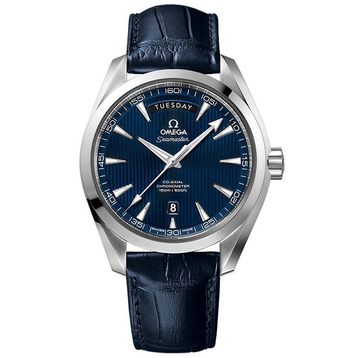 Omega Seamaster Aqua Terra 150M 41.5 mm, steel on leather strap Men Watch